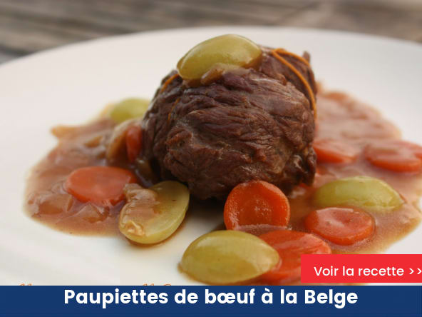 Paupiettes de bœuf à la Belge
